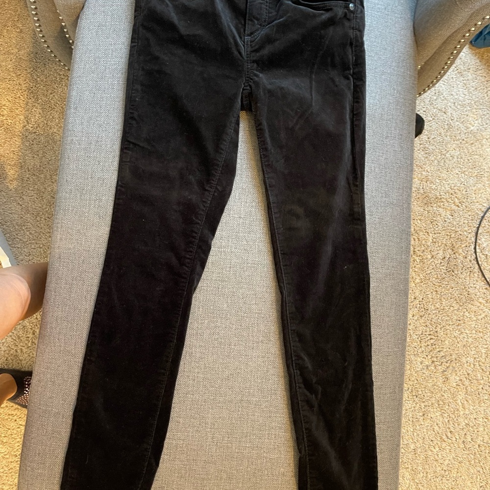 Anne Taylor Loft skinny velvet pants